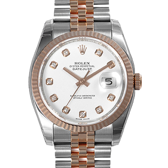 ROLEX ロレックス レプリカ オイスターパーペチュアル デイトジャスト 116231G ホワイト